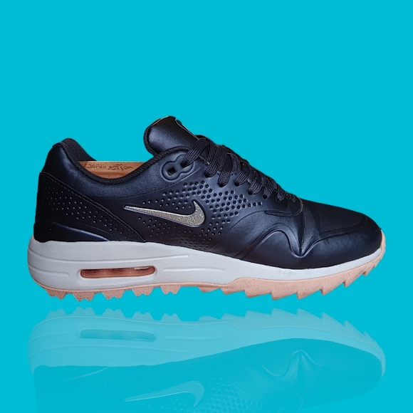 Nike Air Max 1 Low Spikeless Golf Metallic Dark Purple Great Pre-owned Condition - Picture 10 of 16